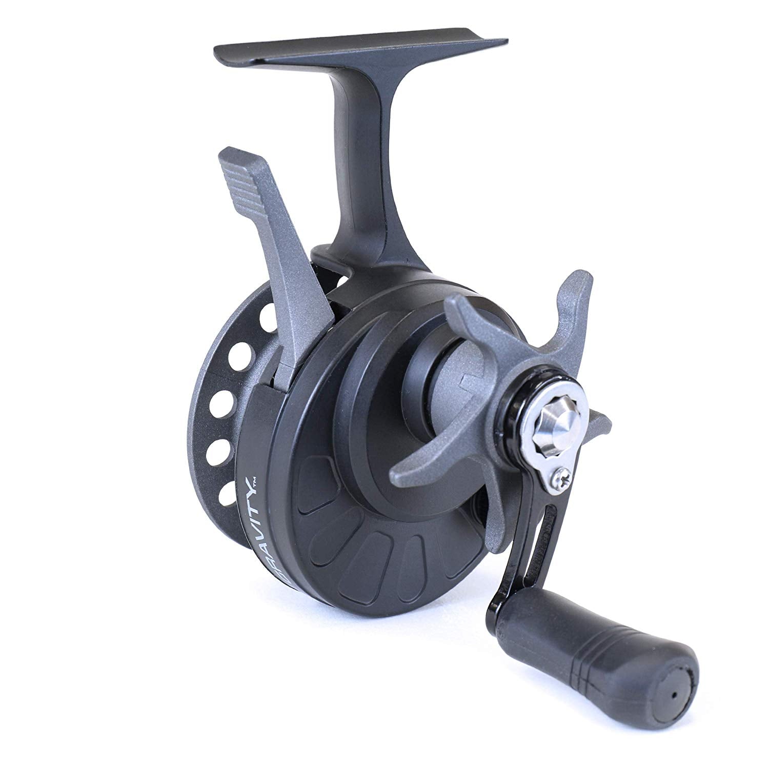 CLAM GRAVITY GRAPHITE ICE REEL