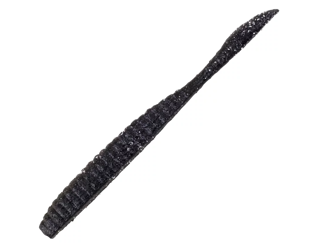 BERKLEY POWERBAIT MAXSCENT FLATWORM 4" BLACK