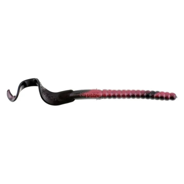 BERK POWER WORM 7" RED SHAD