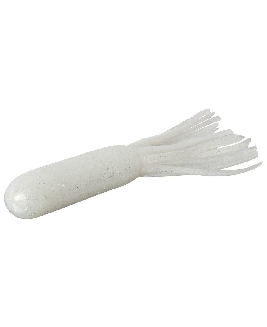 ZOOM SUPER TUBE 3.75" WHITE PEARL SILVER GLITTER