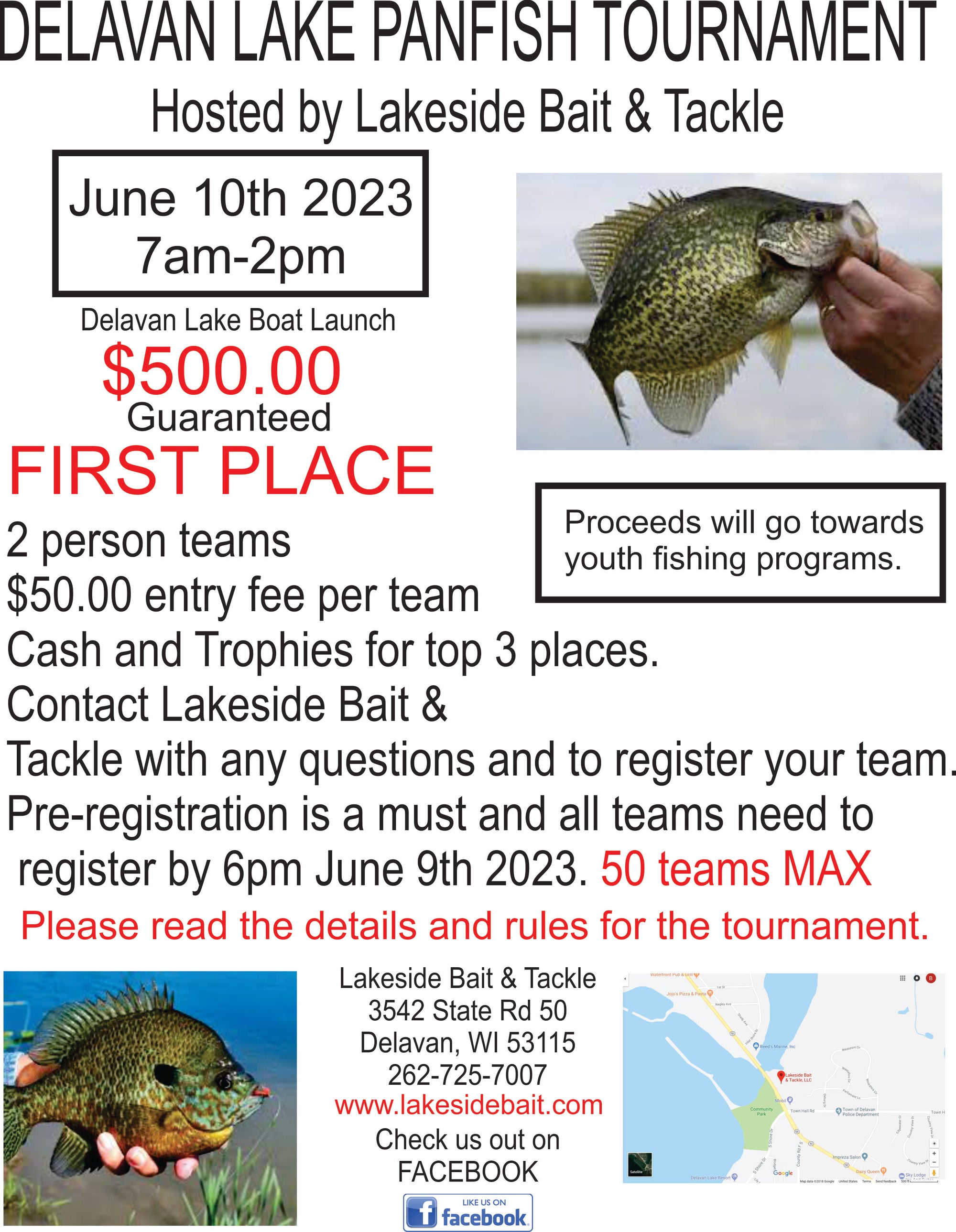 PANFISH TOURNAMENT ENTRY TICKET